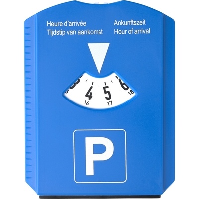 Logo trade reklaamkingid foto: Parkimiskell-jääkraabits žetoonidega, sinine