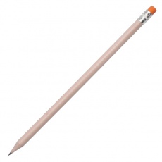 Naturaalsest puidust harilik pliiats, oranž/helepruun
