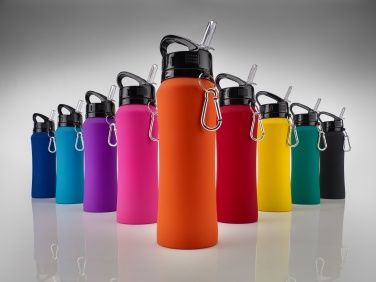 Logotrade ärikingi foto: Colorissimo puutel pehme joogipudel, 700 ml, tumesinine