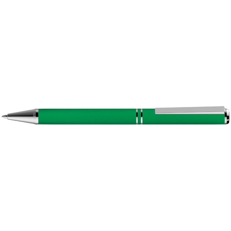 Logo trade reklaamkingituse pilt: Metallist zig-zag pastakas, roheline