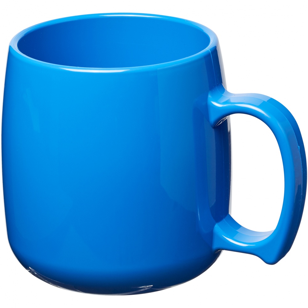 Logotrade ärikingi foto: Plastikust mugav kohvikruus Classic, sinine