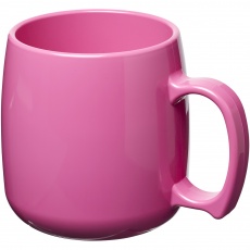 Plastikust mugav kohvikruus Classic, roosa