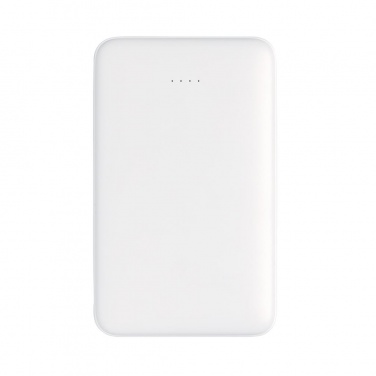 Logotrade reklaamtooted pilt: Reklaamtoode: 5.000 mAh Pocket Powerbank with integrated cables, white