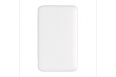 Logotrade meene foto: Reklaamtoode: 5.000 mAh Pocket Powerbank with integrated cables, white