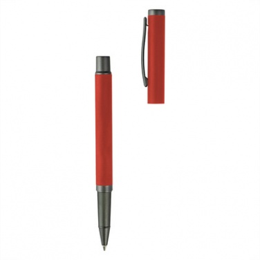 Logo trade reklaamkingi pilt: Komplekt: pastakas ja tindipliiats, punane