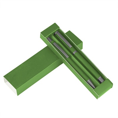 Logotrade firmakingituse foto: Komplekt: pastakas ja tindipliiats, roheline