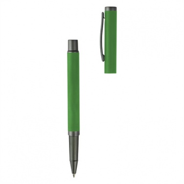 Logo trade ärikingid foto: Komplekt: pastakas ja tindipliiats, roheline