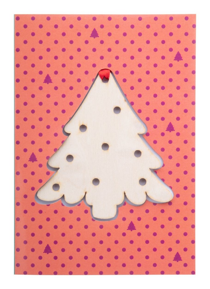 Logotrade reklaamkingi foto: TreeCard jõulukaart, kuusk