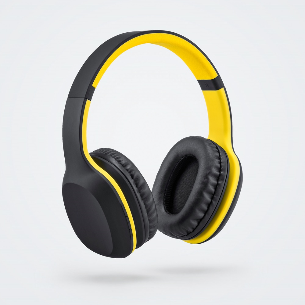 Logo trade reklaamtoote pilt: Colorissimo juhtmevabad kõrvaklapid, kollane