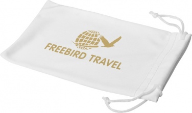 Logo trade reklaamtoote pilt: Mikrokiust kott päikeseprillide jaoks, valge