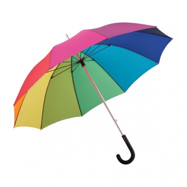 Logo trade meene pilt: ##Vikerkaarevärvides ALU light10 tuulekindel vihmavari