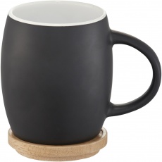 Hearth 400 ml keraamiline kruus puidust alusega