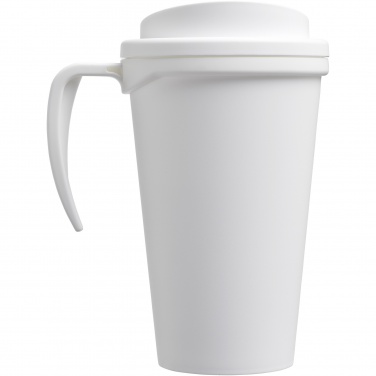 Americano® Grande 350 ml topeltseinaga termokruus sangaga, valge – detailvaade 3