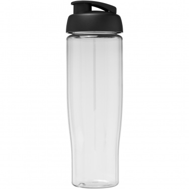 H2O Active® Tempo 700 ml klappkaanega spordipudel, Läbipaistev / must – detailvaade 2