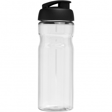 H2O Active® Base 650 ml klappkaanega spordipudel, Läbipaistev / täismust – detailvaade 3
