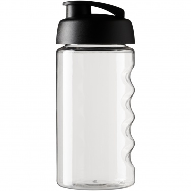 H2O Active® Bop 500 ml klappkaanega spordipudel, Läbipaistev / täismust – detailvaade 2
