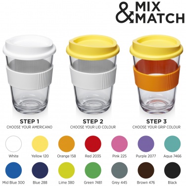 Americano® Cortado 300 ml tops silikoonvõruga, Must – detailvaade 3