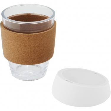 Logo trade firmakingituse pilt: Lidan 360 ml borosilikaatklaasist termotops silikoonkaanega