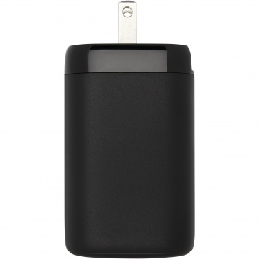 ADAPT 25 W taaskasutatud plastist PD reisilaadija – detailvaade 2, Täiesti must