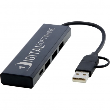 Logotrade firmakingid pilt: Rise RCS-i taaskasutatud alumiiniumist USB 2.0 jaotur