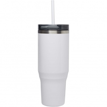 Melbourne 1200 ml RCS-sertifikaadiga termoskruus kõrrega, Valge – detailvaade 2