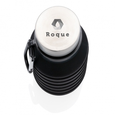 Logotrade reklaamkingi foto: Lekkekindel kokkupandav kaanega silikoonpudel