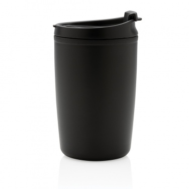 GRS taaskasutatud PP-st kruus klappkaanega, 300 ml, must – detailvaade 4