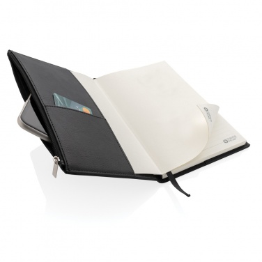 Logotrade ärikingitused pilt: Tõmblukuga taskuga Swiss Peak A5 PU-märkmik