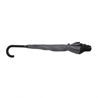 23-tolline Impact AWARE™ RPET 190T tagurpidi sulguv vihmavari, antratsiit – detailvaade 6