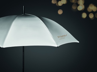 VISIBRELLA 23-tolline tuulekindel helkurkangast vihmavari logoga – detailvaade 3