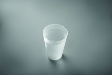 Korduvkasutatav ürituse tass 300ml, Läbipaistev valge – detailvaade 5