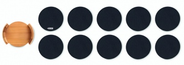 Logo trade reklaamkingituse pilt: RPET rannaalused bambusest hoidikus