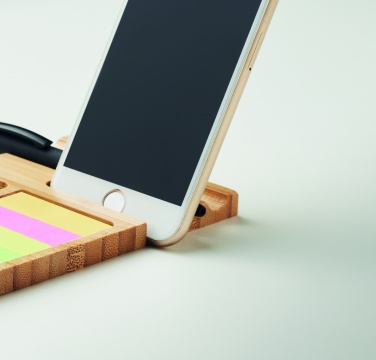 Logotrade ärikingituse foto: Bambusest lauatelefoni alus