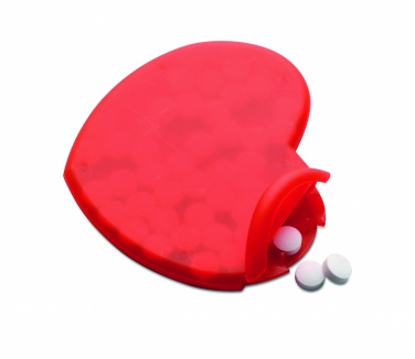 Logo trade ärikingitused foto: Südamekujuline karp piparmündipastillidega