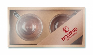 Logotrade firmakingituse foto: Komplektis 2 kahekordse seinaga espressotassid