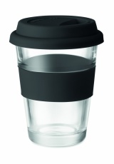Klaasist joogitops kaanega 350 ml
