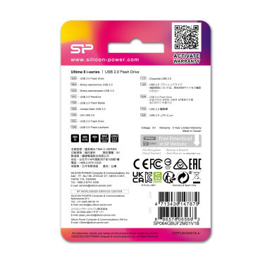 Logo trade ärikingi pilt: Mälupulk Silicon Power Ultima II i-seeria 2.0