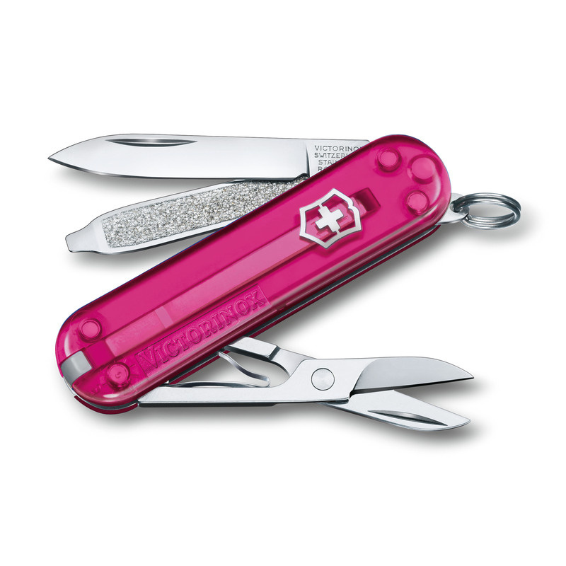 Logo trade meene pilt: Taskunuga Classic SD läbipaistev Victorinox