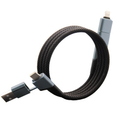 SCX.design C52 100 W 4-in-1 rPET magnetiline ülikiire laadimiskaabel