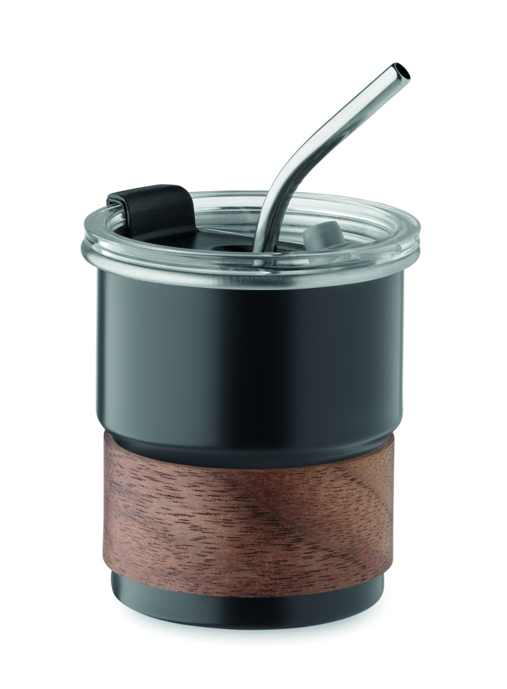 Logo trade firmakingitused foto: Akaatsiast roostevaba termoskruus, 260 ml