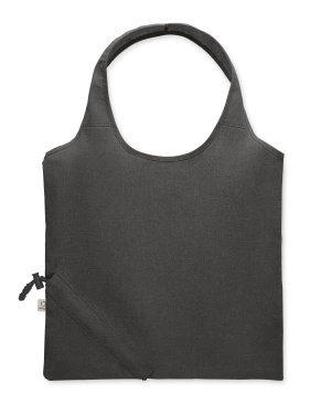 Logotrade reklaamkingi foto: CARRIE must kokkupandav ostukott 140 gr/m²