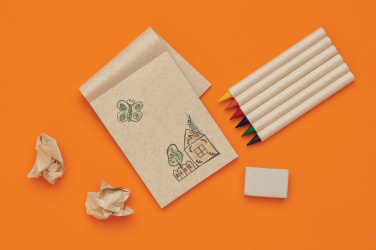 Logo trade reklaamkingi pilt: Micki GRS infinity 6tk värvipliiatsi komplekt koos märkmikuga