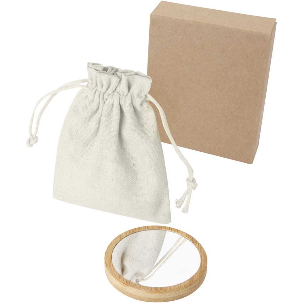 Logo trade reklaamtoote pilt: Bambusest peegel