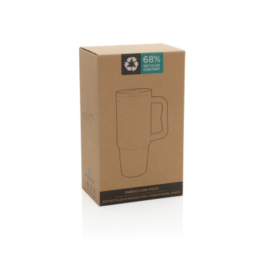 Embrace lekkekindel termoskruus taaskasutatud roostevabast terasest, 900 ml, must – detailvaade 9