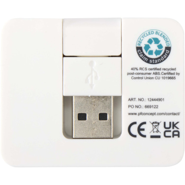 Logotrade reklaamtooted pilt: Gaia 4-pordiline USB-jaotur