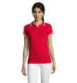 PASADENA naiste polo 200g, Punane/valge