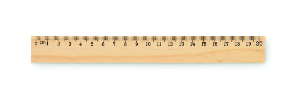 Logotrade firmakingituse foto: RULER20 puidust joonlaud 20cm