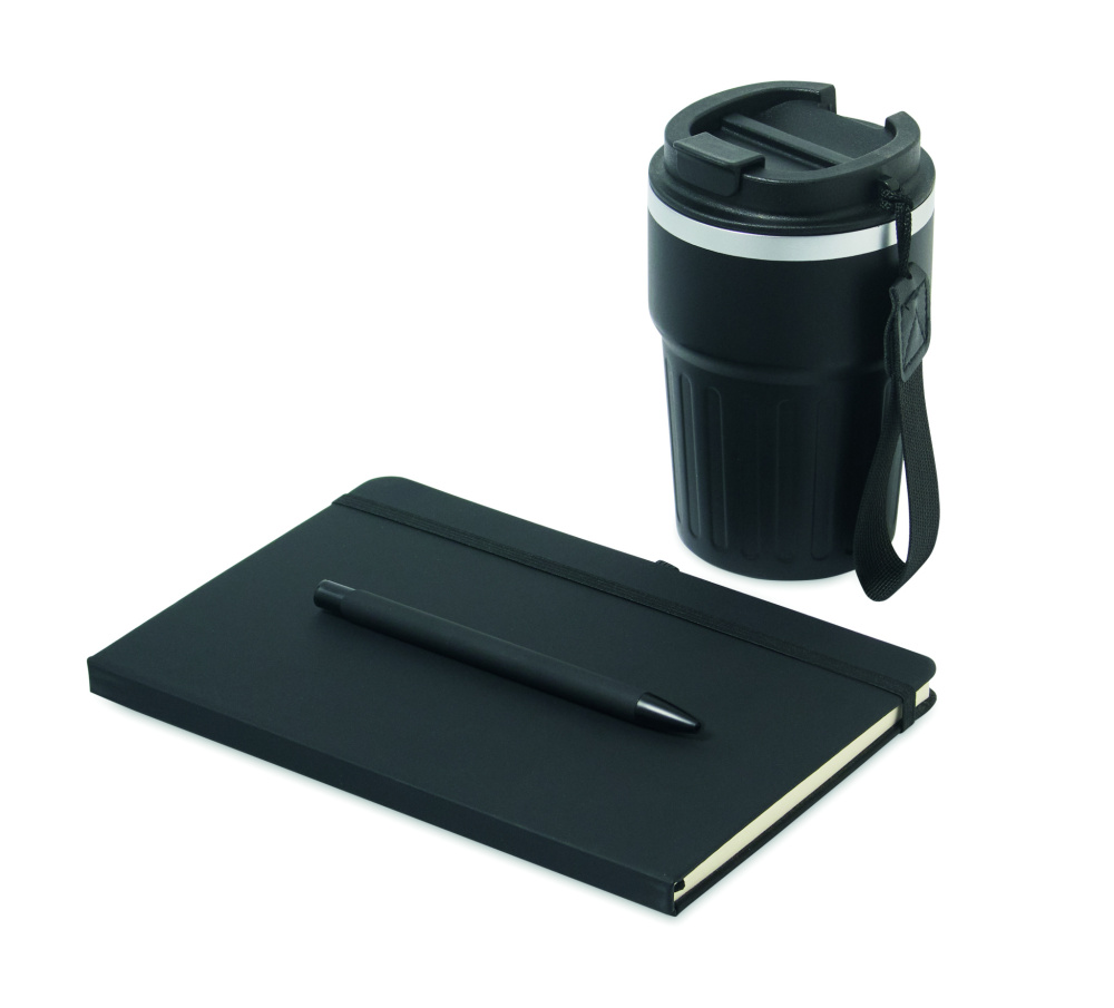 Logo trade firmakingi pilt: 3-osaline kinkekomplekt karbis