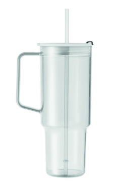 MUGORA RPET-joogitops kõrrega 1200 ml – detailvaade 3