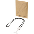 Ion 65W 5-ühes taaskasutatud plastist kaelapaelaga laadimiskaabel, Valge